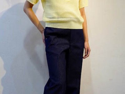 レディース メッシュポロ+デニム