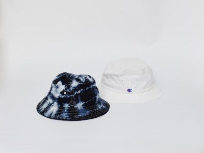 Tie-dye black bucket hat