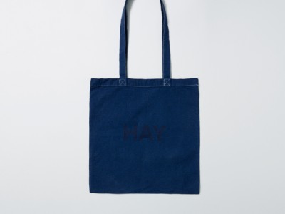 Naturally Indigo-Dyed HAY Tote Bag with Antibacterial and Deodorizing Properties