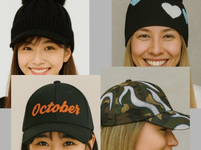 豊富なキャップバリエーション