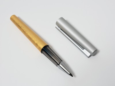 KOKUYO WP Ballpoint Pen Crafted with Traditional Kyoto Gold Leaf Foil